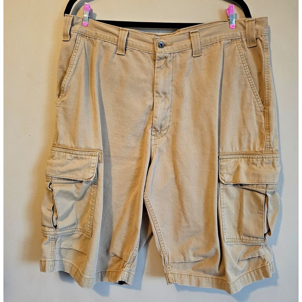Levis Ripstop Cargo Shorts Men 38 Brown Flat Front Utility Pocket Casual Outdoor